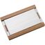 WMF Brotschneidebrett mit Krümelfang, Schneidebrett mit Auffangschale 44 x 27 x 4,8 cm, Schneidebrett Holz mit Krümmelschale, Bambus, Gitterform, klingenschonend