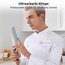 PAUDIN Santokumesser, Klingenlänge17 cm Kochmesser aus deutschem Messerstahl, Sushi Messer Küchenmesser mit ergonomischem Griff für Haus und Restaurant