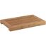 WMF Brotschneidebrett mit Krümelfang, Schneidebrett mit Auffangschale 44 x 27 x 4,8 cm, Schneidebrett Holz mit Krümmelschale, Bambus, Gitterform, klingenschonend