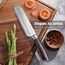 PAUDIN Santokumesser, Klingenlänge17 cm Kochmesser aus deutschem Messerstahl, Sushi Messer Küchenmesser mit ergonomischem Griff für Haus und Restaurant
