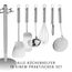 WMF Profi Plus Küchenhelfer Set Edelstahl 7-teilig, Küchenbesteck, Ständer mit 6 Helfern, Schöpflöffel, Schaumlöffel, Wokwender, Wender, Schneebesen, Gemüseschäler, Cromargan Edelstahl, spülmaschinengeeignet