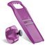 Börner Roko PowerLine Gemüseschneider Set mit Fruchthalter (2-tlg.) • Feiner Streifenschneider für Obst & Gemüse + Gemüsehalter • Julienne Schneider • Gemüsehobel Set • Farbe: Violett
