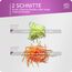 Börner Roko PowerLine Gemüseschneider • Streifenschneider für Obst & Gemüse • Julienne Schneider für feine Streifen • Gemüsehobel fein • Küchenhobel • Reibe (Violett)