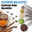 Rena Chris Messlöffel, Premium Heavy Duty 18/8 Edelstahl Messlöffel Becher Set, kleine Esslöffel mit Metric und Set von 6 zum Messen von trockenen und flüssigen Zutaten