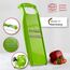 Börner Roko PowerLine Gemüseschneider Geschenk-Set (3-tlg.) • Feiner Streifenschneider für Obst & Gemüse + Fruchthalter + Kombischäler • Gemüsehobel • Küchenhobel Set • Farbe: Grün