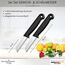 Schwertkrone® Schälmesser 2er Set [MADE IN SOLINGEN - GERMANY] - Gemüsemesser Obstmesser - Küchenmesser klein scharf - Schneidemesser Kartoffelschälmesser - Allzweckmesser (2x schwarz - 6cm Klinge)