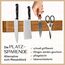 KÖKSMAGI® Magnetleiste Messer OSKAR (50 cm) - magnetische Messerleiste aus Holz mit extrem starkem Magnet für schwere Messer - selbstklebend (3M Klebeband) & mit Zubehör zum Bohren