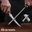 PAUDIN Tomatenmesser 13 CM, Professionelles Küchenmesser für Tomaten, Messer für weiches Obst und Gemüse, Anti-Haft frühstücksmesser, buttermesser mit Scharfes Klinge und Ergonomischer Holzgriff