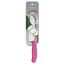 Victorinox Swiss Classic Santokumesser, Messer Asiatischer Art, Extra Scharfe Klinge, Kullenschliff, 17 cm, Rostfreier Stahl, Blister, Pink