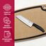 Victorinox Swiss Classic Santokumesser, Messer Asiatischer Art, Extra Scharfe Klinge, Kullenschliff, 17 cm, Rostfreier Stahl, Blister, Schwarz