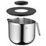WMF Function Bowls Rührschüssel Edelstahl mit Deckel 2,5l, Rührschüssel mit Spritzschutz 18,5 cm, Cromargan Edelstahl poliert, Innenskalierung, spülmaschinengeeignet