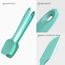 U-Taste Silikon Spatel & Teigschaber 4er Set, 315℃ Hitzebeständiger Antihaft-Gummispachtel Kuchenspatel, Nahtloses Einteiliges Design für Kochen Backen Mischen (Blaugrün)