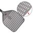 G.a HOMEFAVOR Perforierter Pizzaschieber, Pizzaschaufel aus Hart Eloxiertes Aluminium Rechteckige Professionelles Pizzaschaufel mit verlängertem Silikongriff, 30,5 x 35,6 cm, 66 cm insgesamt