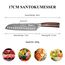 Sunnecko 17cm Santoku Messer Küchenmesser Kochmesser - Kochmesser Profi Messer Japanisches Messer Scharf Küchenmesser Allzweckmesser Küche Chef Knife