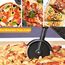 Motorrad Pizzaschneider, Lustige Pizza Schneider Edelstahl Kunststoff Pizzaroller Pizzarad Pizzamesser, Pizza Cutter mit Scharfem Schneiderad & Ständer für Weihnachten Geburtstag Geschenke (Gelb)
