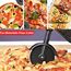 Motorrad Pizzaschneider, Lustige Pizza Schneider Edelstahl Kunststoff Pizzaroller Pizzarad Pizzamesser, Pizza Cutter mit Scharfem Schneiderad & Ständer für Weihnachten Kreativ Geschenke (Rot)