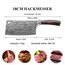 Sunnecko 18cm Hackmesser Küchenbeil Küchenmesser Messer - Kochmesser Profi Messer aus Edelstahl Hackbeil Küchenmesser mit Pakkaholz Griff in Geschenkbox