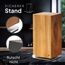 Messerblock Drehbar 360 Grad Magnetisch Ohne Messer Akazienholz – Magnet-Messerhalter Universal Unbestückt Holz – Edler Holzblock Akazie – Magnetic Rotating Knife Holder Block | mahona