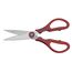 WMF Touch Küchenschere 21 cm, Haushaltsschere mit Sägeschliff, Schere Küche, Cromargan Edelstahl, Softgriff, rot