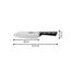 Tefal Ice Force Santoku Messer, 18cm, Korrosionsschutz, Handschutz, Edelstahl, Edelstahl/Schwarz, K23206