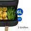 Philips Steam Airfryer 5000 Series Dual Basket Heißluftfritteuse mit Dampfgar-Funktion & 2 Körben – Steam, Airfry, SteamFy, 9L (3L+6L), RapidAir Plus, automatische Dampfreinigung (NA552/00)