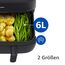 Philips Steam Airfryer 5000 Series Dual Basket Heißluftfritteuse mit Dampfgar-Funktion & 2 Körben – Steam, Airfry, SteamFry, 9L (3L+6L), RapidAir Plus, automatische Dampfreinigung (NA550/00)