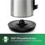 Philips Wasserkocher – 1.7 L Fassungsvermögen mit Temperaturregelung, Warmhaltefunktion und Kontrollanzeige, Pirouettenbasis, 2200 Watt, 23 x 18.8 x 25.7 cm,Edelstahl, (HD9359/90)