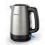 Philips Daily Collection Metall Wasserkocher – 1,7L, Leuchtanzeige, 360°-Basis, Mikro-Sieb-Filter, Flaches Heizelement, Sprungdeckel, Energiesparend, Sicheres Design, Schnelles Aufkochen (HD9350/90)