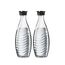 SodaStream 0,7L CRYSTAL Glaskaraffe | Spülmaschinenfest | Kompatibel mit Crystal & Penguin | elegantes Design | 2er-Pack, Glas