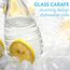 SodaStream Single Pack Glaskaraffe, Ersatzflaschen geeignet für die SodaStream Wassersprudler Crystal und Penguin, 1x 0,6 L Glaskaraffe