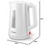 Philips Wasserkocher – 1.7 L Fassungsvermögen mit Kontrollanzeige, Pirouettenbasis, weiß (HD9318/00)