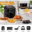 HONYAO Backpapier für Heißluftfritteuse 3,5-5 L, 200 Stück 18x18 cm Eckig Air fryer Papier Antihaft Einwegschalen Luftfritteuse Pergamentpapier Liner Kompatibel mit COSORI,Philips,Cecotec Airfryer