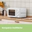 Comfee CMSN 20 wh Mikrowelle / Solo-Mikrowelle mit 5 Leistungsstufen/ Innenbeleuchtung/ easy Defrost/360°Drehteller / Zwei Drehregler/20L/700W/ Weiß, Mechanisch
