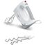 Bosch Handrührer MFQ3530, Handrührgerät, 2 Rührbesen, 2 Edelstahl-Knethaken,spülmaschinengeeignet, 5 Stufen, 450 W, weiß