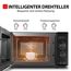 Toshiba MW2-AG23PF(BK) Mikrowelle / 3-in-1 Mikrowelle mit Grill & Kombi-Funktion/Freistehend / 23L / 900W / 1000W Grill/energiesparender ECO-Funktion/Drehteller mit Positionsspeicher/Schwarz
