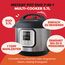 Instant Pot Duo 7-in-1-Multikocher 5,7 l – gebürstetes Edelstahl, großer Schnellkochtopf, Schongarer, Reiskocher, Sauteuse, Joghurtbereiter, Dampfgarer und Speisenwärmer, spülmaschinenfest