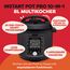 Instant Pot Pro 10-in-1-Elektro-Multikocher 1200 W, 7,6 L – Schnellkochtopf, Schongarer, Reiskocher, Dampfgarer,Sautierpfanne, Sterilisator, Joghurtbereiter, Sous Vide Gerät – Schwarzer Edelstahl