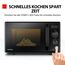 Toshiba MW2-AG23PF(BK) Mikrowelle / 3-in-1 Mikrowelle mit Grill & Kombi-Funktion/Freistehend / 23L / 900W / 1000W Grill/energiesparender ECO-Funktion/Drehteller mit Positionsspeicher/Schwarz
