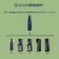 SodaStream Wassersprudler DUO mit Quick-Connect CO2-Zylinder | inkl. 2x 1L Glasflasche + 2x 1L FUSE Kunststoffflasche + 0,9L Fizz&go COOL Metallflasche in Storm + Sirup 7UP Zero Zucker (440ml)