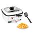 Tefal Multi-Funktions-Fritteuse Versalio Deluxe 9-In-1, Kapazität 1,3 Kg, Inkl. Pfannenwender, Braten, Frittieren, Köcheln, Regelbare Temperatur, Timer, weiß, FR4950