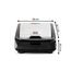 Tefal Snack Collection Sandwich- und Waffelmaker, antihaftbeschichtete Platten, spülmaschinengeeignet, erweiterbar, 700W, 28 x 36,1 x 20,3 cm, Schwarz/Silber, SW852D