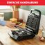 Tefal Snack Collection 4-er Set SW854D, Kombigerät, Inklusive 4 antihaftbeschichter Plattensets, Spülmaschinengeeignet, Panini, Waffeln, Sandwich, süße Küchlein, 700W,Schwarz/Edelstahl