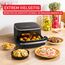 Tefal Easy Fry XL Surface Heißluftfritteuse – Airfryer mit Sichtfenster & XL-Garfläche (bis 1 kg), digitales Bedienfeld, Extra-Crisp, energieeffizient & schnell, antihaft, kompakt, Pizza Ofen FW4018