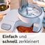 Bosch Küchenmaschine Serie 4, Edelstahl-Schüssel 3,9 L, Knethaken, Schlag- und Rührbesen Edelstahl spülmaschinenfest, Mixer 1,25 L, Durchlaufschnitzler, 3 Scheiben, 1000 W, Weiß, MUM58W20