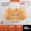 PORTENTUM Backpapier für Heißluftfritteusen, 100 Stück, BPA-frei, 20 × 24 cm, antihaftbeschichtet, wasserdicht und ölbeständig, Einweg-Pergamentliner, quadratisch, passend für Airfryer 4,7–7,3 L