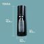 SodaStream Wassersprudler TERRA Promopack mit Quick-Connect CO2-Zylinder | inkl. 3x 1L FUSE Kunststoffflasche + Premium Flaschenabtropfhalter aus Edelstahl + SodaStream Sirup Pepsi Cola (440 ml)