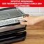 Tefal OptiGrill+ XL Kontaktgrill, 9 Programme, manueller Modus, 200 W, Garstufenanzeige, Dickemessung, Abnehmbare XL-Platten, Elektrogrill, Edelstahl, GC722D16