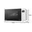 LG MS23NECBW Solo-Mikrowelle (23 L, 1000 W) mit 28 Automatikprogrammen (LED-Display, Smart Inverter Technologie, pflegeleicht), Weiß