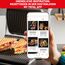 Tefal OptiGrill+ XL Kontaktgrill, 9 Programme, manueller Modus, 200 W, Garstufenanzeige, Dickemessung, Abnehmbare XL-Platten, Elektrogrill, Edelstahl, GC722D16