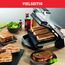 Tefal OptiGrill+ Kontaktgrill, 6 Programme, Garstufenanzeige, abnehmbare Platten, manueller Modus, optimal Grillergebnisse dank Messung der Dicke, Elektrogrill, Edelstahl, GC712D12